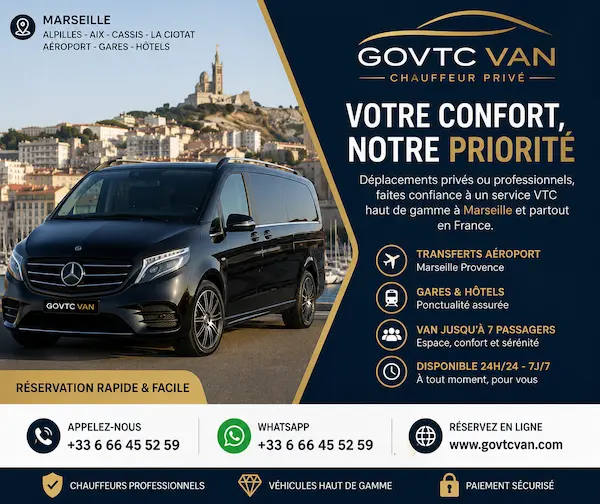 VTC Marseille avec chauffeur prive et vehicule premium a Marseille